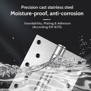 लकड़ी के दरवाजे के लिए उच्च गुणवत्ता वाले टिकाऊ 304 स्टेनलेस स्टील आधुनिक बट हिंज लकड़ी के दरवाजे के लिए अलमारियाँ 3 साल की वारंटी मॉडल 4.543 - Product Image 5