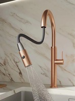Robinet de cuisine moderne 2026 avec douchette extractible, eau chaude et froide, pour évier