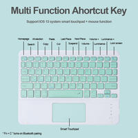 Keyboard Nirkabel Magic Terlaris 2022 Untuk iPad Air/Pro/Lenovo/Samsung/Laptop/Tablet 10.2 10.5 10.9 11 inci Keyboard Mekanik