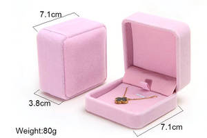 Shero ชุดกล่องกำมะหยี่กำไลข้อมือน่ารักสร้อยคอหนังกำมะหยี่กล่องหนังกำมะหยี่จี้ชั้นสูงต่างหูของขวัญกล่องกำมะหยี่ - Product Image 2