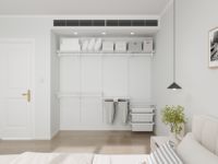 Kit d'organisation mural modulaire robuste pour placard, étagère métallique personnalisable pour dressing