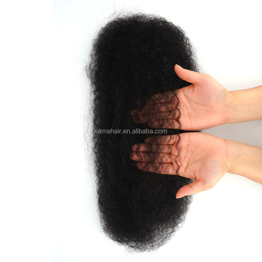 KAMA KC3W 100% Handmade Remy Hair Bundles 100g Afro Kinky Virgin Extensions Locs 12A Brazilian Dreadlocks Bulk 8"-28" Crochet Detail Section 3