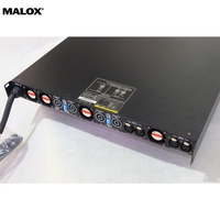 Amplificateur DSP de classe D à 4 canaux en métal robuste, 4x7400W à 2 ohms, amplificateur de puissance numérique à faible impédance avec alimentation PFC