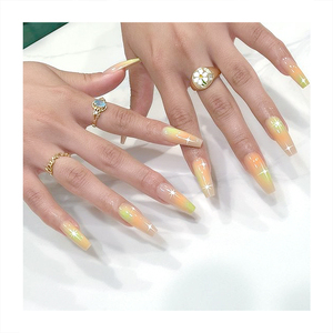 Gran oferta, <span class=keywords><strong>uñas</strong></span> de arte cuadradas largas, espejo, puntas de <span class=keywords><strong>uñas</strong></span> desnudas, colocación de <span class=keywords><strong>uñas</strong></span> azul <span class=keywords><strong>claro</strong></span> y flores rosas hechas a mano, <span class=keywords><strong>Uñas</strong></span> postizas artísticas - Product Image 5