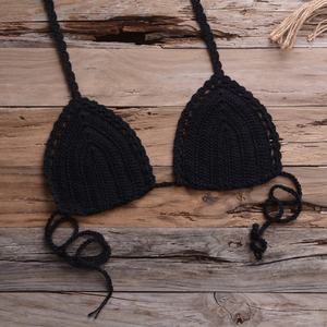 ชุดว่ายน้ำโครเชต์ลายดอกเดซี่ถักมือแบบสั่งทำพิเศษสำหรับผู้หญิง ชุดบิกินี่ 2 ชิ้น ชุดชายหาดไมโครสตริง - Product Image 2