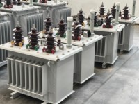 Transformateur de distribution triphasé immergé dans l'huile S11 11kV 50kVA 80kVA 100kVA, transformateur de puissance haute efficacité 33kV 400V/415V