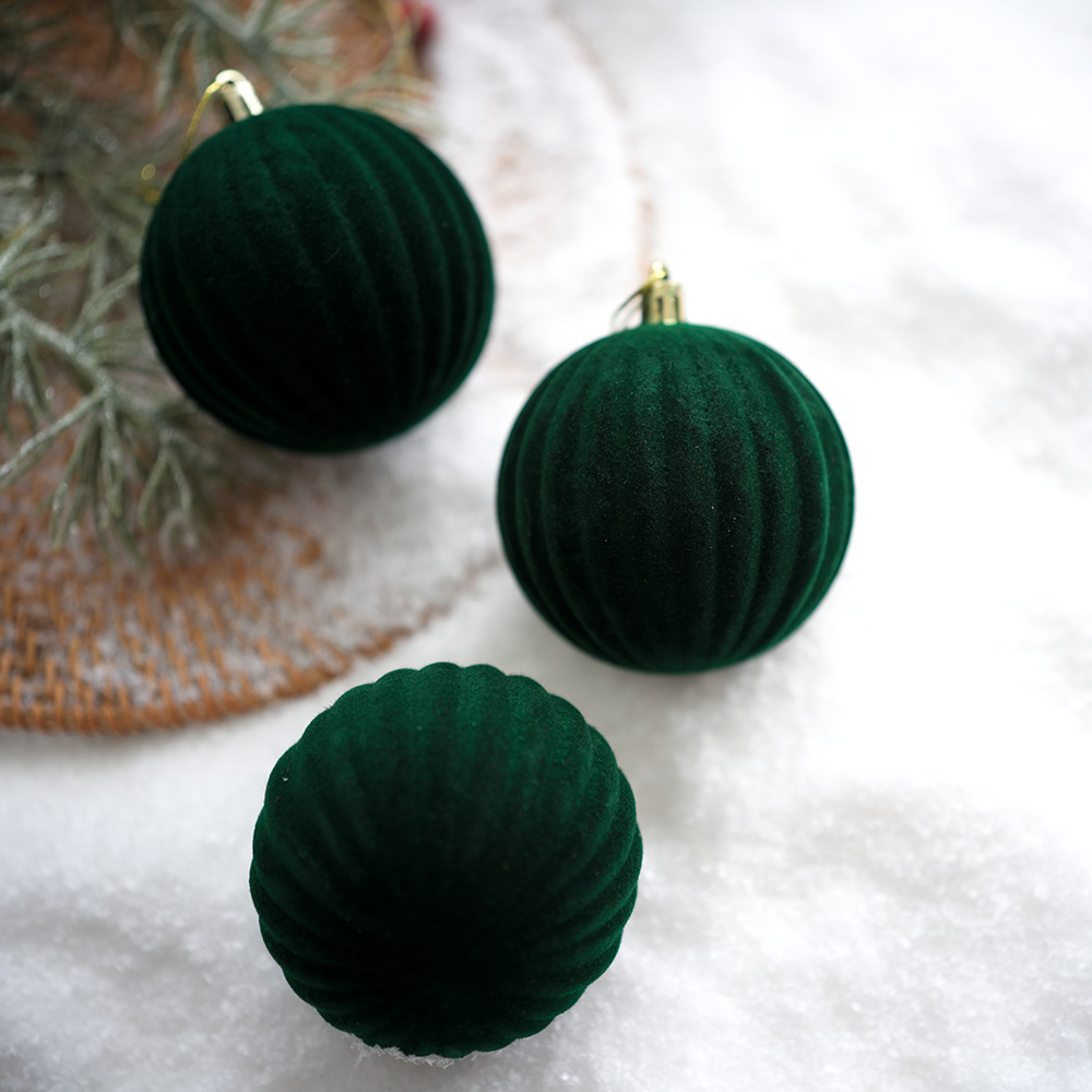 Palla floccata anguria-Verde (confezione da tre)