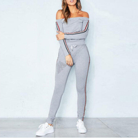 MEGO Sports Wanita Ukuran Besar Setelan Olahraga Fitness Anti-Bakteri Bernapas Crop Hoodie 2-Piece Tracksuit Joggers Custom Print