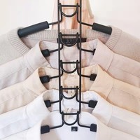 Cintre pour vêtements gain de place, 5 en 1, cintre rembourré en mousse antidérapante, organisateur et rangement pour placard, pour manteau, pull, costume, t-shirt