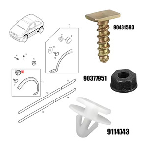 Wheel Arch Bushing Repair Kit For Chevrolet Opel Buick Regal Zafira Sail Omega Park Avenue Flanged Screw Mount PP Material - Product Image 1