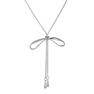 Collana lunga con coulisse semplice con fiocco per donna alla moda coreana maglione catena di tendenza accessori per gioielli regali - Product Image 5