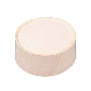 Büyük ahşap Balsa peynir Charcuterie kutuları özelleştirilmiş ucuz yuvarlak tahta hediye şeker meyve ahşap noel ambalaj kutusu - Product Image 4