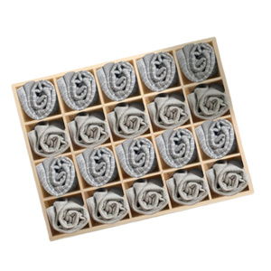 Compact Design Home and Office Use Drawer Organizer Versatile Wooden Custom <strong>Storage</strong> <strong>Box</strong> for Socks Underwear <strong>Ties</strong> - Product Image 3