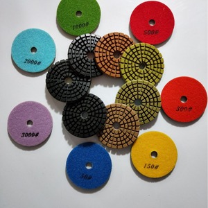 Disque de polissage en résine pour béton, abrasif moyen fin, type disque pour meuleuse d'angle - Product Image 2