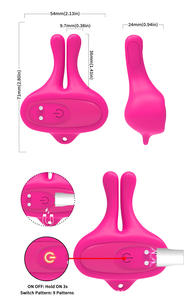 Penjepit Puting Getar Grosir, Penjepit Kejut Listrik untuk Pria dan Wanita, Klip Seksi, Vibrator Payudara Listrik yang Dapat Disesuaikan - Product Image 2