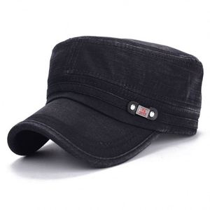 Wholesale Korean Fashion Men Captain <b>Hat</b> Plain New Sun Visor Old Wash Flat Captain <b>Hats</b> - Product Image 4