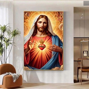 <span class=keywords><strong>Pintura</strong></span> en lienzo de Jesucristo <span class=keywords><strong>renacentista</strong></span>, decoración de pared para el hogar, iglesia, hogar, oficina, colgante de pared - Product Image 3