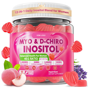 Gomitas de Mioinositol y D-Chiroinositol para Mujeres, Apoyo para el SPM, Equilibrio y Estado de Ánimo, con Chasteberry, Folato, Magnesio y Ashwagandha - Product Image 1