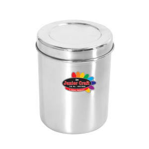 Material de acero inoxidable con estilos de tapa para condimentos, contenedor, cilindro, caja de almacenamiento de cocina, juego de Dabba de uso diario Premium - Product Image 1