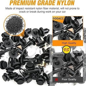 Fb 750 Pcs <b>Car</b> Retainer Clips Kit Nylon <b>Push</b> Rivets Bumper Fasteners Body Repair Tools - Product Image 4