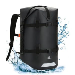 Free sample Swim Bag Beach Backpack Sports <b>Drawstring</b> Backpack - Gym Bag with Shoes Compartment and Waterproof Pocket - Product Image 1