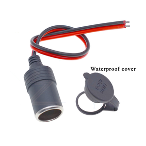 Sostituzione terminale batteria femmina da 12 Volt filo da 1.5mm per cavo Jack spelato moto con presa accendisigari - Product Image 2