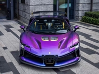Película de Vinilo para Envoltura de Carrocería de Automóvil de PVC Resistente a los Arañazos, de Alta Calidad, Color Metal Líquido Morado Medianoche, que Cambia de Color