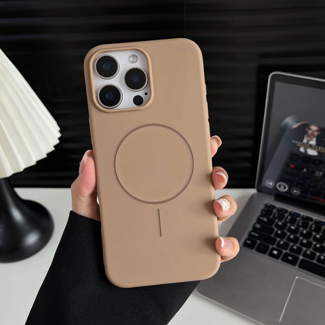 2025 Official Soft TPU Phone Case for iPhone 14 15 16 Pro Max Luxury Magnetic Wireless Charging Frosted Case Cover Phone Cases