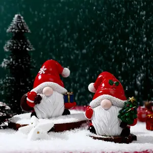 Addobbi di natale decorazione di Babbo Natale scena di oggetti di scena ornamenti atmosfera foto regalo