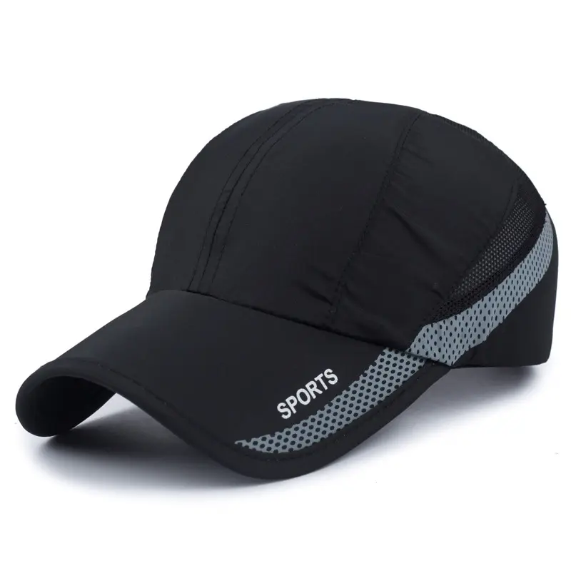 Most Popular In 2024 Plain Custom Short Brim Hat Summer Breathable Running Cap Premium Baseball Cap