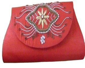 Designed Handmade Lowellcraft Satin <b>Wedding</b> Party Evening <b>Clutch</b> Purse Custom Color Fashion Handbag for From Delhi - Product Image 1