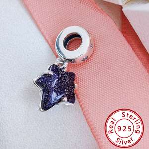 HaYa Vente en gros de perles breloques rondes en argent sterling avec fermoir, unisexe, pour bracelets, fabrication de bijoux DIY, tendance, approvisionnement en vrac - Product Image 4