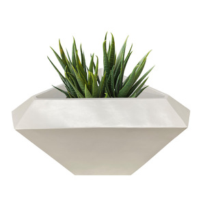 Fiberglass Irregular Planter Modern Outdoor Garden Flower <b>Pot</b> <b>Large</b> Size Minimalist Design - Product Image 3