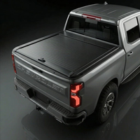 Couverture de benne de camionnette rétractable manuelle à enroulement pour Chevrolet Silverado 1500 5.8ft 2014 2019 2018 2024