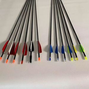 Magideal tiro con arco flecha carcaj caza ballesta Arco y pez inoxidable fibra de carbono mecánica para billar - Product Image 6