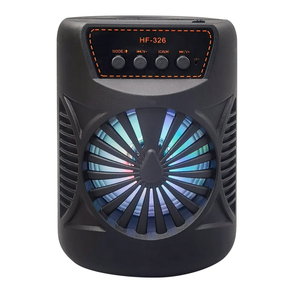 MINI sütun şeklinde uygun Bluetooth hoparlör süper ses sistemi mikrofon 3 inç hoparlör RGB ışık amplifikatör