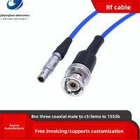 Câble de connexion de bus coaxial triple 1553B PL75-47 pour LEMO BNC aux câbles de communication C5 M17/176