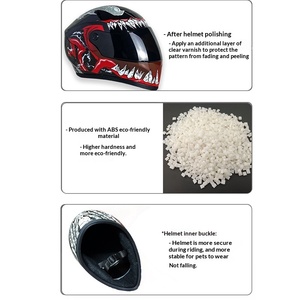 <span class=keywords><strong>Casque</strong></span> <span class=keywords><strong>de</strong></span> moto Bear Venom 33CM en éponge, personnalisable, figurine décorative - Product Image 3