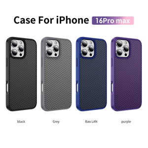 Coque antichoc en fibre de carbone pour Apple <span class=keywords><strong>iPhone</strong></span> 16 Pro Max 16E 17Air 15 14 Plus <span class=keywords><strong>13</strong></span> 12 <span class=keywords><strong>Mini</strong></span> 11 Coque de téléphone antidérapante - Product Image 5