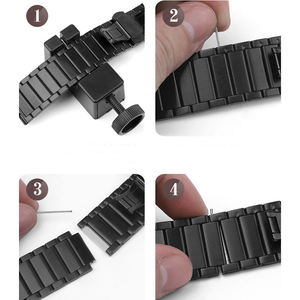 Correas de reloj de alta calidad de titanio con tres cuentas de Metal de 22MM para <span class=keywords><strong>Huawei</strong></span> <span class=keywords><strong>Watch</strong></span> <span class=keywords><strong>3</strong></span> <span class=keywords><strong>Pro</strong></span> GT3 GT2 pulseras correa de reloj - Product Image 5