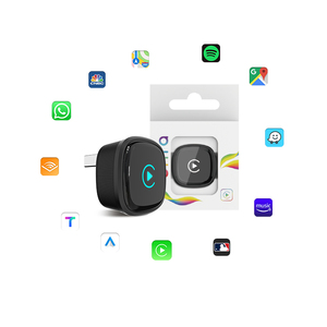 Micrófono integrado para control por voz de Siri, llamadas manos libres, kit Carlink, adaptador USB inalámbrico para CarPlay, adaptador USB/USB-C, caja AI, adaptador Car Play. - Product Image 1