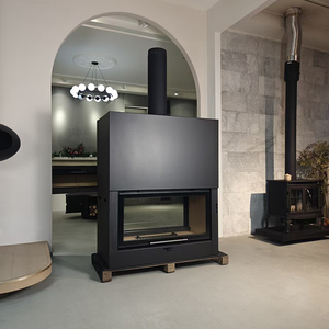 Estufa de <span class=keywords><strong>Leña</strong></span> Moderna Independiente de Hierro Fundido <span class=keywords><strong>con</strong></span> <span class=keywords><strong>Horno</strong></span> para Cocinar, en Venta - Product Image 3