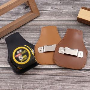 Funda de cuero PU duradera para cinta métrica, soporte para colgar en la cintura, bolsa para cinta métrica, funda para electricistas, carpinteros y actividades al aire libre - Product Image 1