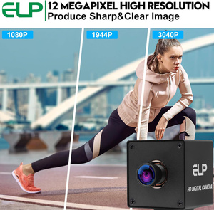 Elp 12MP tốc độ cao 1080p 60fps <span class=keywords><strong>Mini</strong></span> USB máy ảnh imx577 4K 30fps tự động lấy nét công nghiệp Webcam với trường hợp kim loại cho ai công nhận - Product Image 2