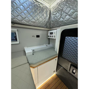 Mini camping-car tout-terrain avec toilettes, coque rigide, design pliable, charge utile de 650 kg, capacité de couchage de 8 personnes, étanche pour camionnette - Product Image 6