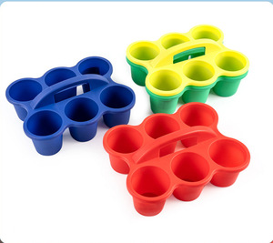 Plateau de rangement scolaire empilable 6 compartiments avec logo personnalisé, en PP durable, pour l'organisation des fournitures artistiques, design moderne pour les salles de classe d'art - Product Image 3