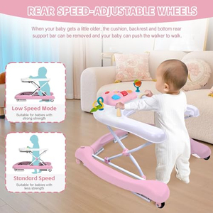 Marche-bébé pliable en plastique pour éviter les jambes en O, avec roues et musique, jouet multifonctionnel pour l'apprentissage de la marche - Product Image 5