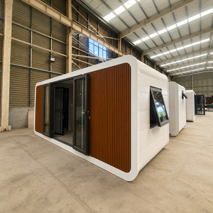 Vendita Calda di Fabbrica: Casa Mobile Intelligente di Lusso, Cabina Capsula Apple da 40 Piedi, Casa in Acciaio con Bagno, Spazio Abitativo per Hotel, Villa, Resort - Product Image 3