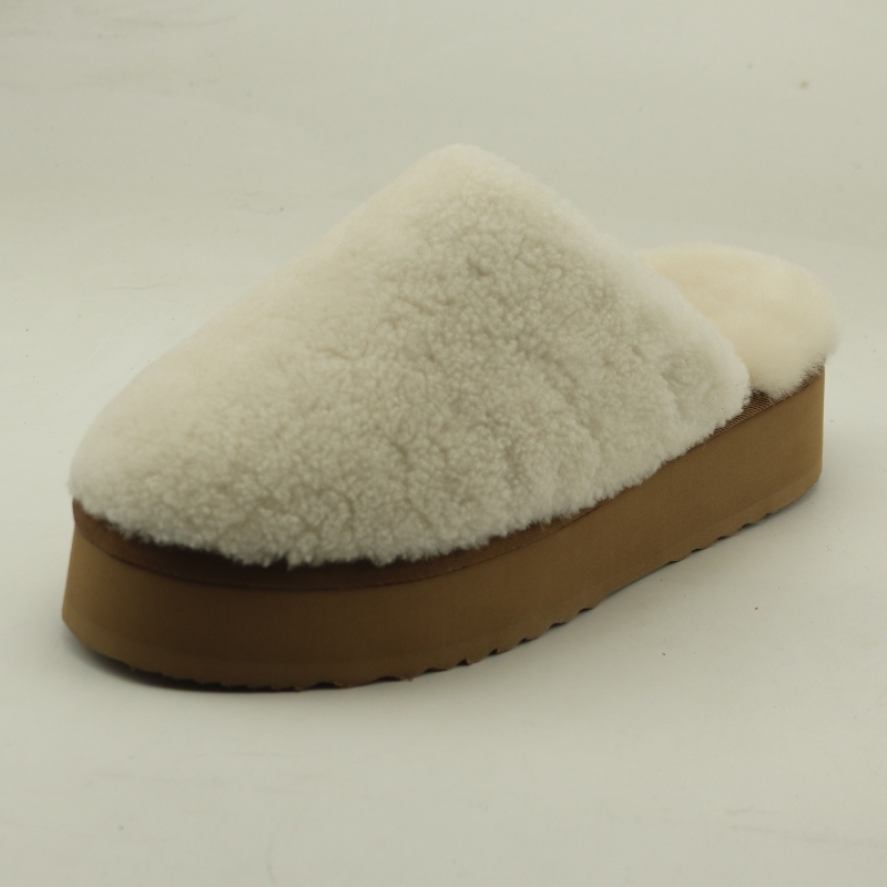 Women Ankle Indoor Slippers Cow Suede