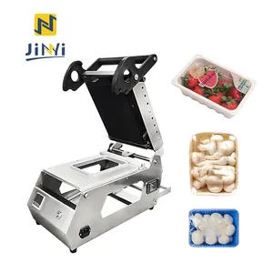 JINYI DQ-1 üretici fiyat plastik malzeme tepsisi sızdırmazlık makinesi sızdırmazlık makineleri gıda tepsileri et